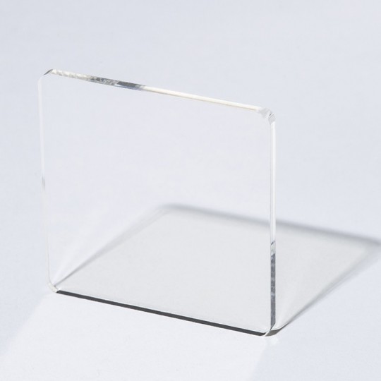 Plaque plexi transparent incolore brillant sur mesure (extrudé) 3mm
